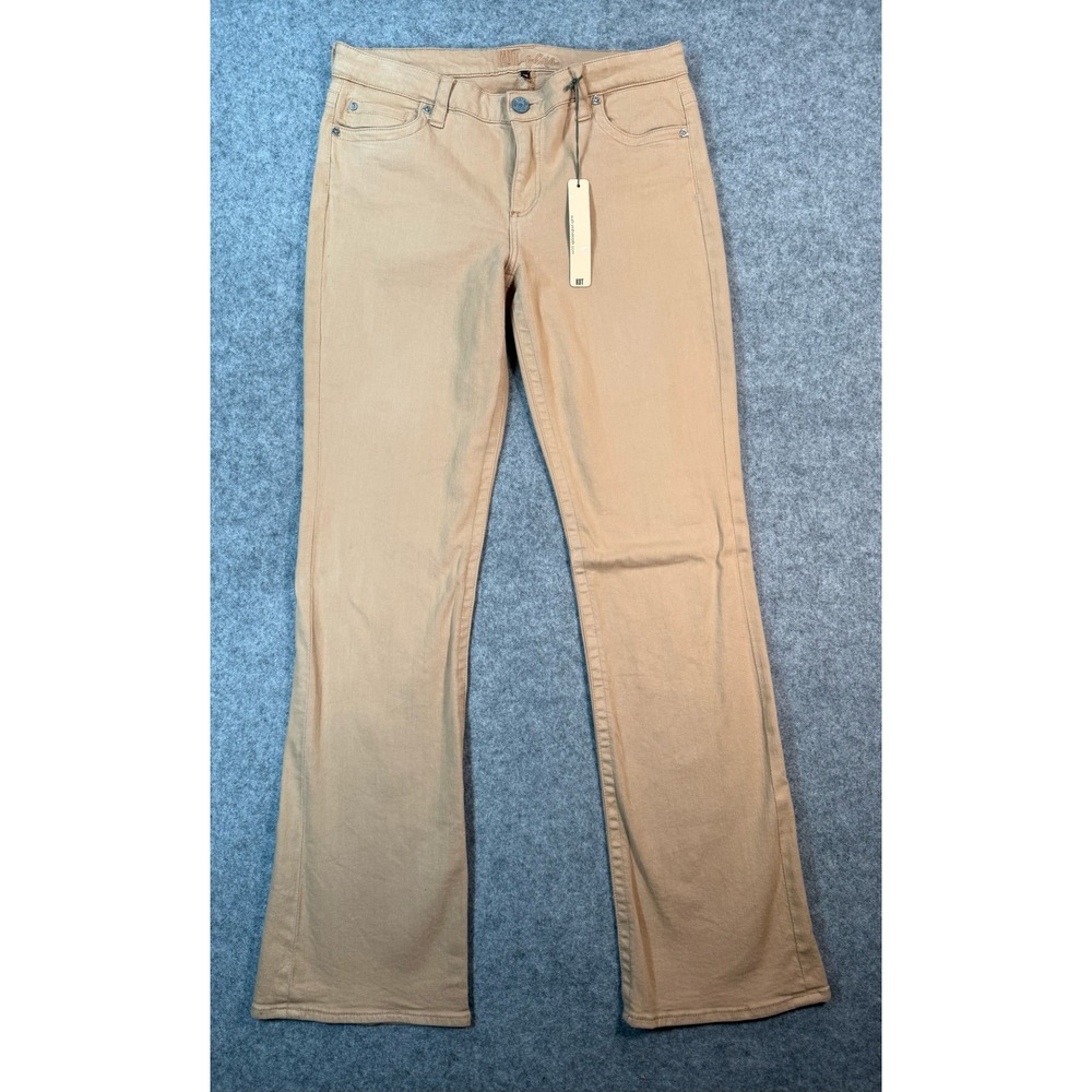 Kut from the Kloth Tan Khaki Bootcut Pants Womens Size 10 Cotton Blend Stretch